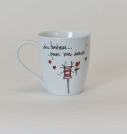 Tasse  du bonheur pour ma soeur