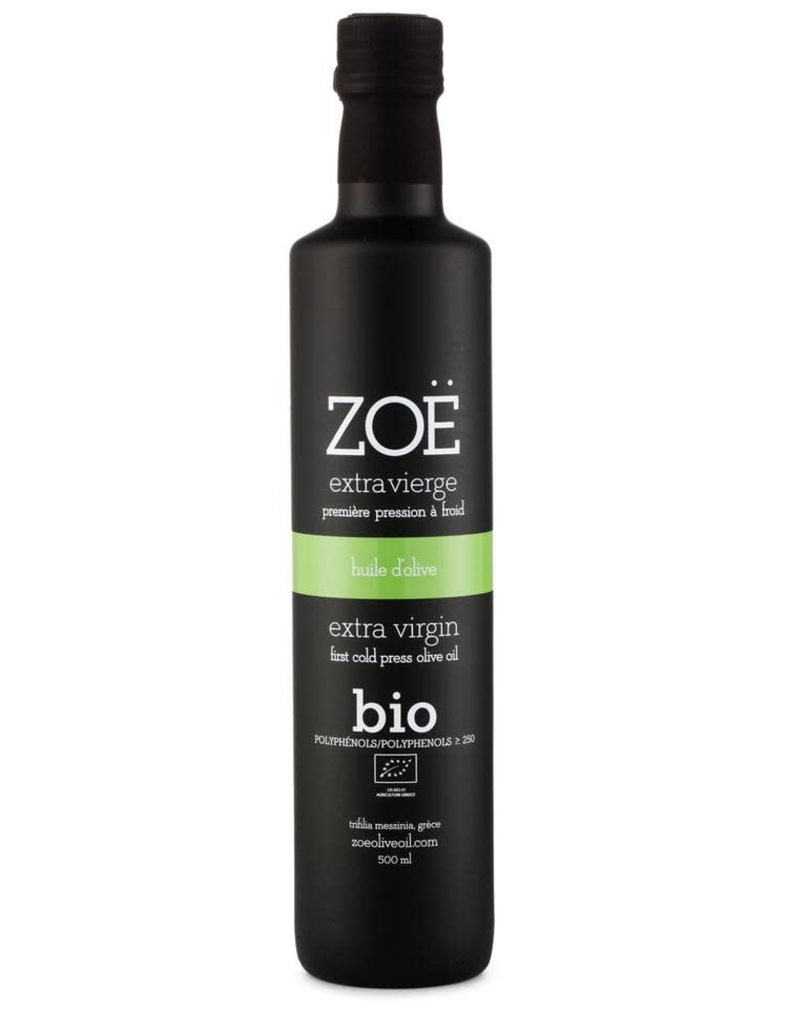 Zoé huile Huile d'olive bio  500ml