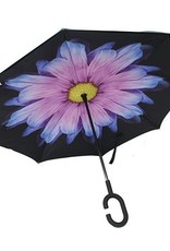 Parapluie fleur Bleu - mauve
