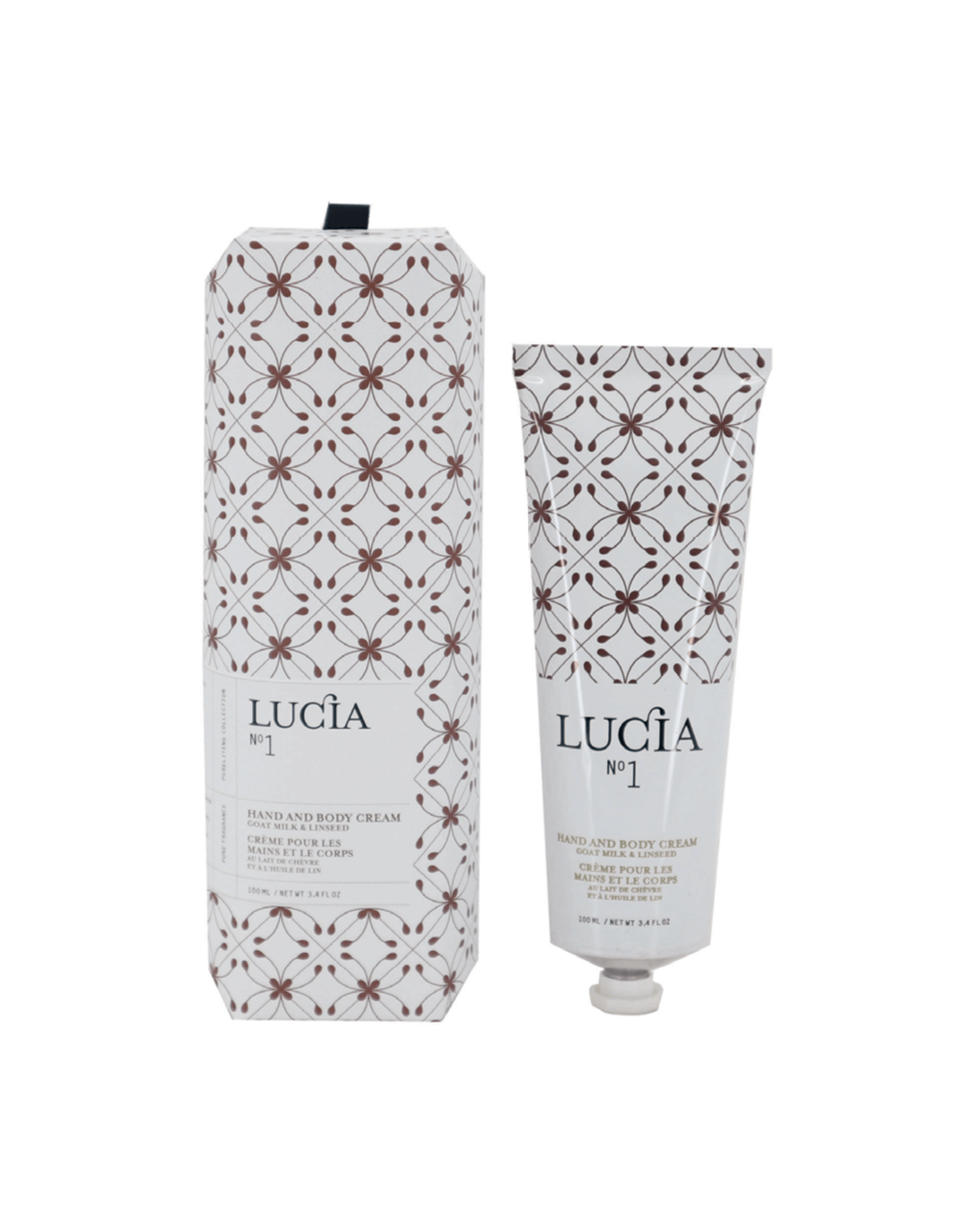Lucia  par  Pure Living Crème à main Lait de chèvre et l'huile de lin