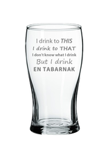 La maison du bar Verre à bière " I drink en tabarnak "