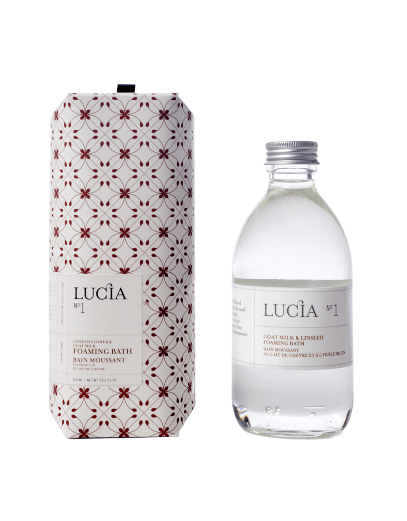 Lucia  par  Pure Living Bain moussant lait de chèvre et huile de lin