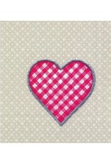 Serviette de table coeur