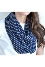 Baluchon Foulard infini rayure marine #1863-1451