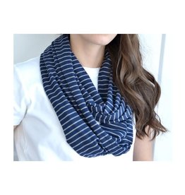 Baluchon Foulard infini rayure marine #1863-1451