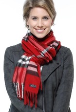 Fraas Foulard cashmink Plaid  - Rouge Fraas Foulard cashmink Plaid  - Rouge
