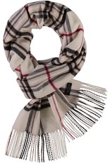 Fraas Foulard cashmink - plaid ivoire Fraas Foulard cashmink - plaid ivoire