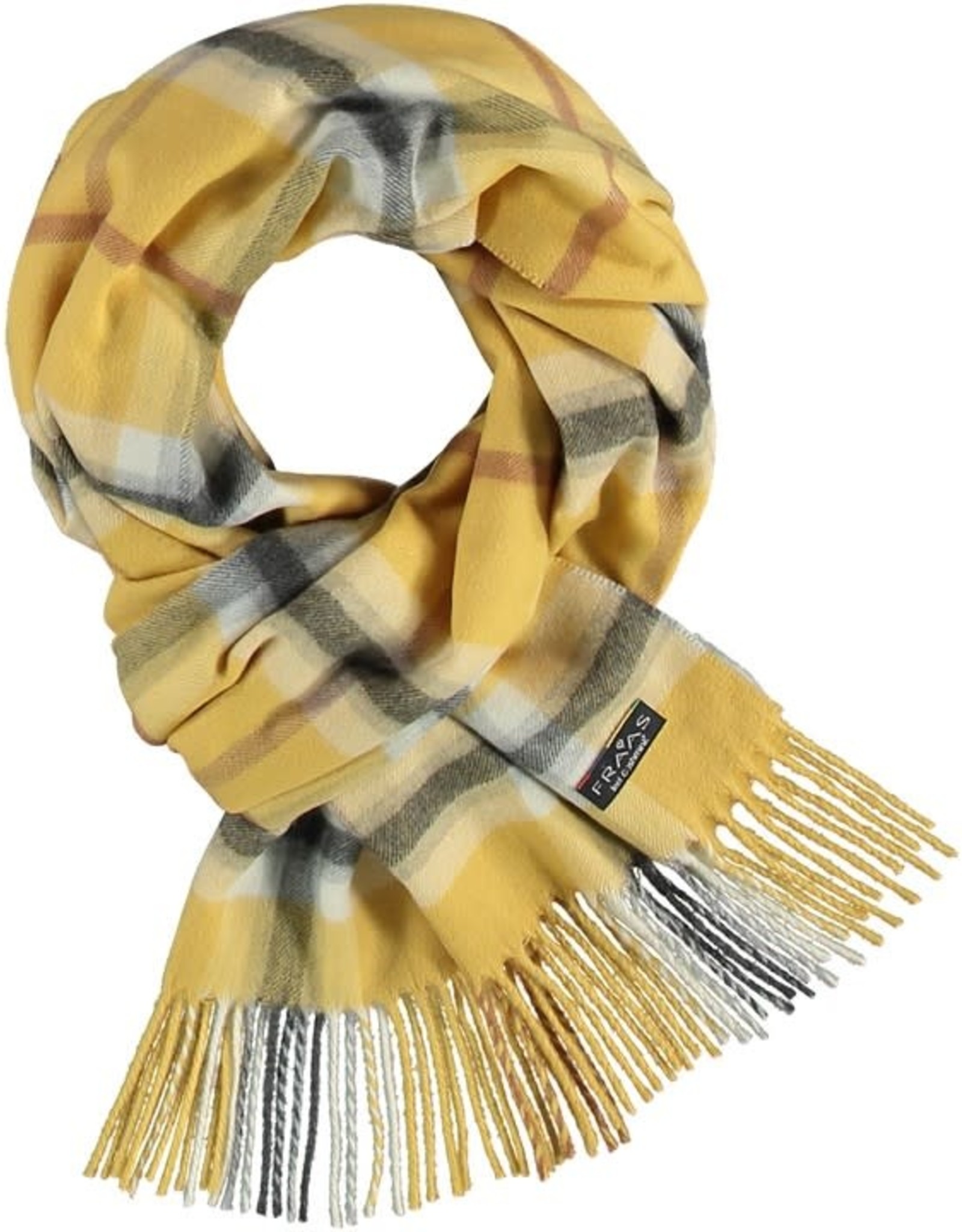 Fraas Foulard cashmink - Tartan banana