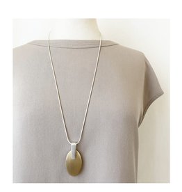 Caracol Long collier + ovale or #1465