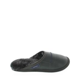 Garneau Pantoufle mule cuir noir SF  - Femme 7.5 - 8.5