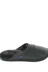 Garneau Pantoufle mule cuir noir - Homme