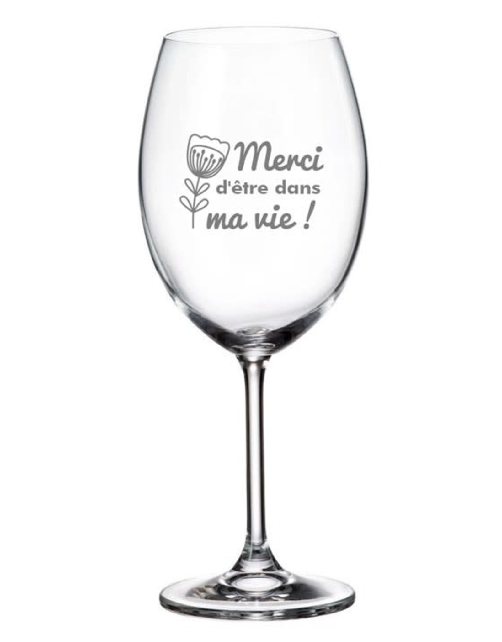 La maison du bar Verre à vin - Merci d'être dans ma vie