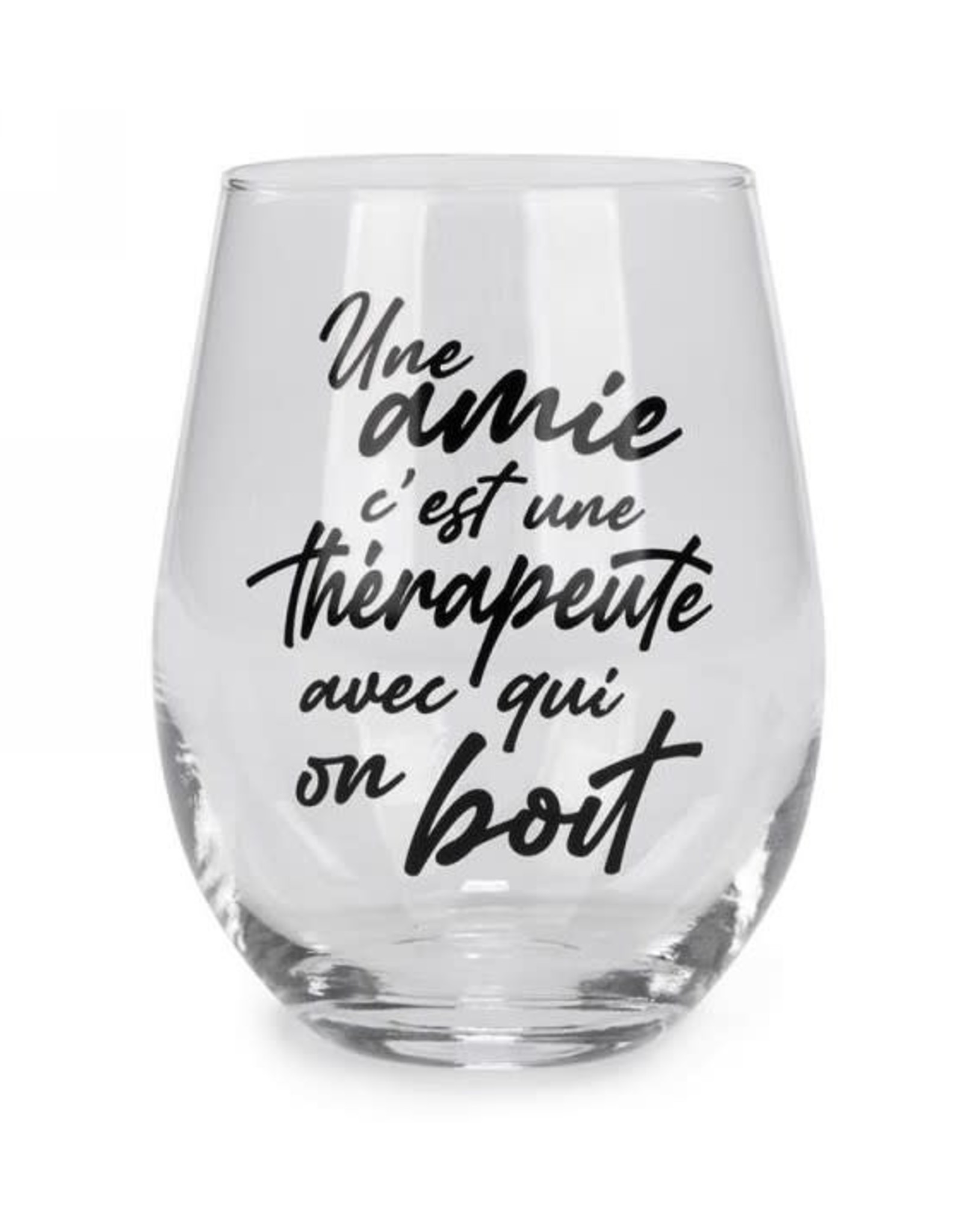 Verre sans pied - Une amie = thérapeute