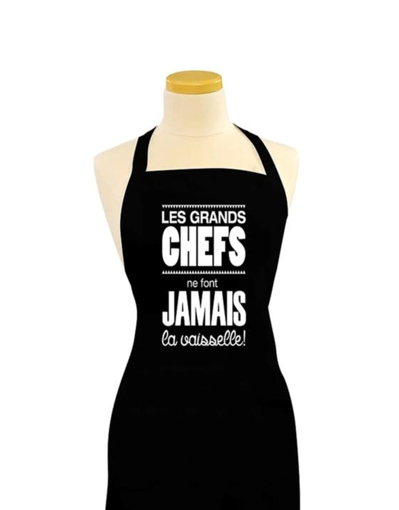 Fabrique Champêtre Tablier noir - Les grands chefs