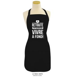 Fabrique Champêtre Tablier noir - Retraite