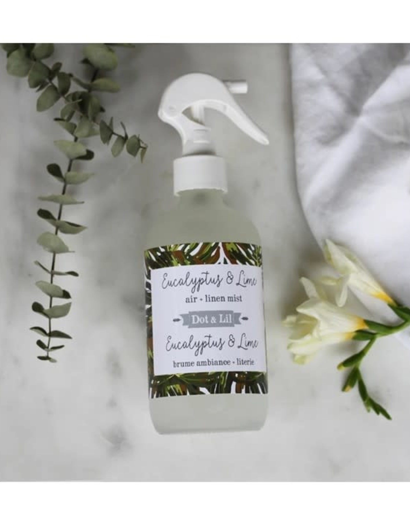 Dot & Lil Bruine d'ambiance & Literie - Eucalyptus & lime