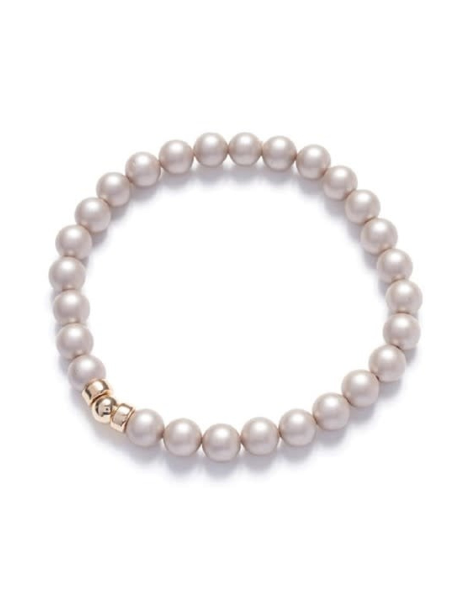 Beblue Bracelet be Classic perle champagne - Or
