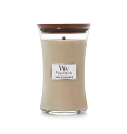 Woodwick Grande Bougie  Tonka & Lait d'amande