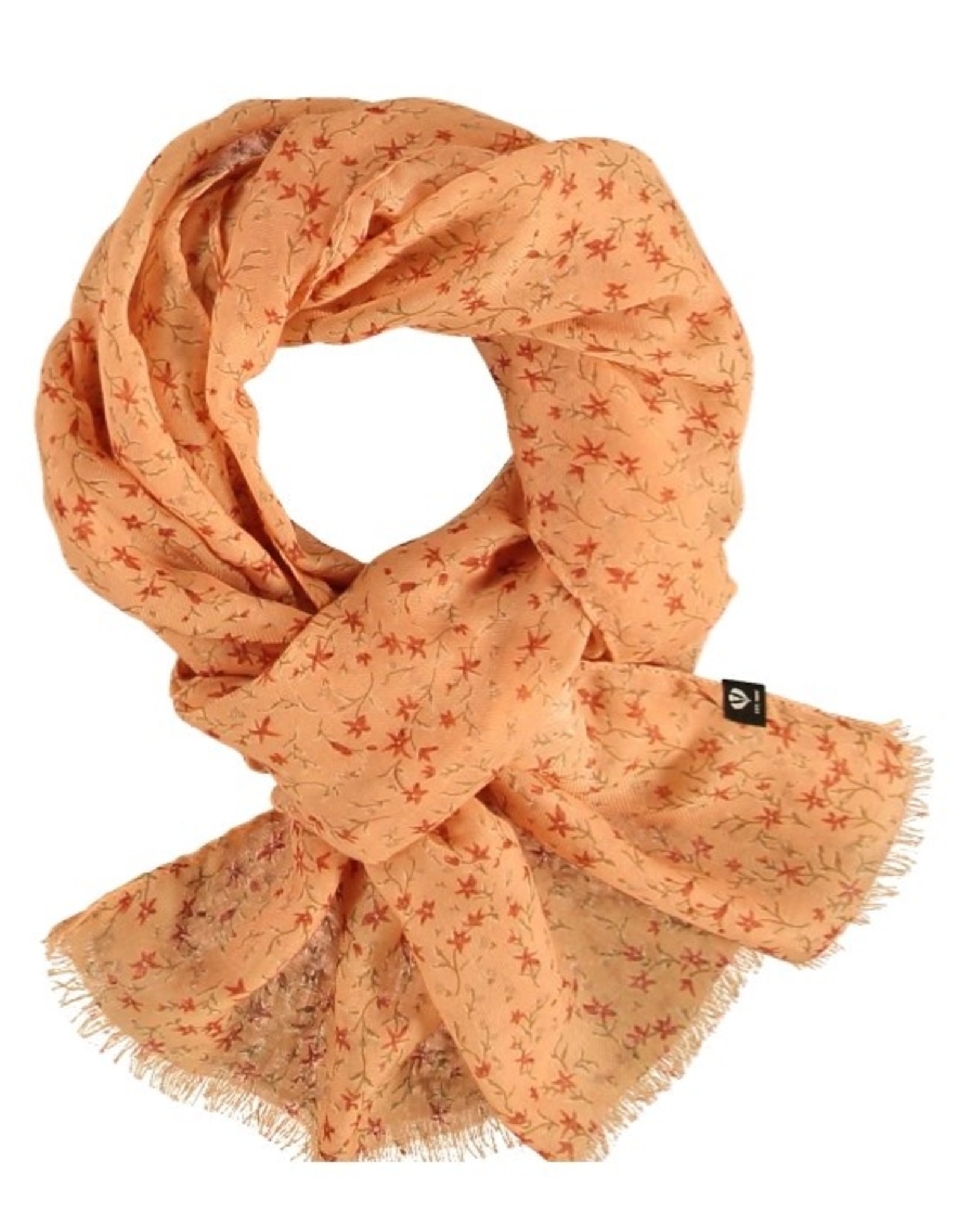 Fraas Foulard mini  fleurs - Orangé