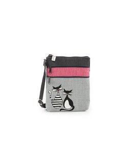 Jak's Pochette de marche Chat - Rose