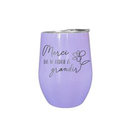 La maison du bar Verre thermos -Merci de m'aider à grandir (Violet)