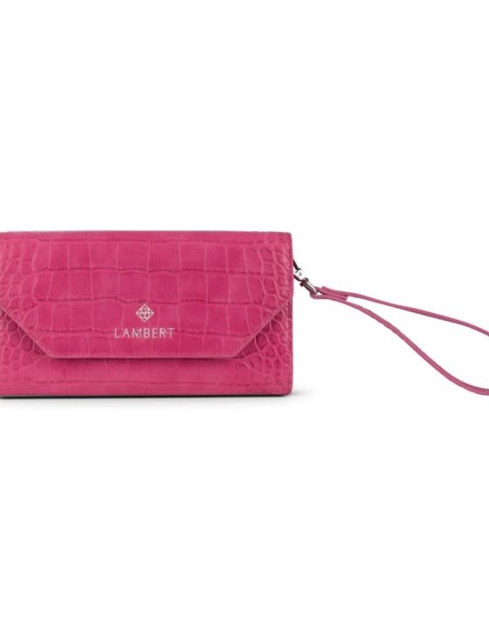 Lambert Portefeuille Nina -Croco hot pink