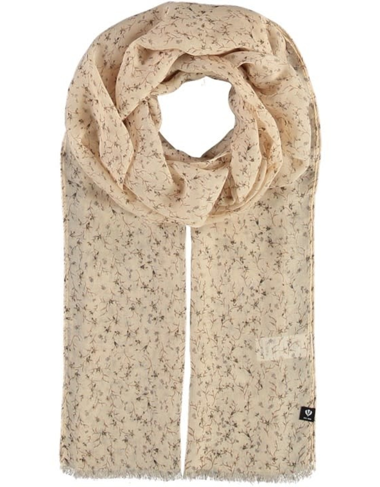 Fraas Foulard mini  fleurs - Beige