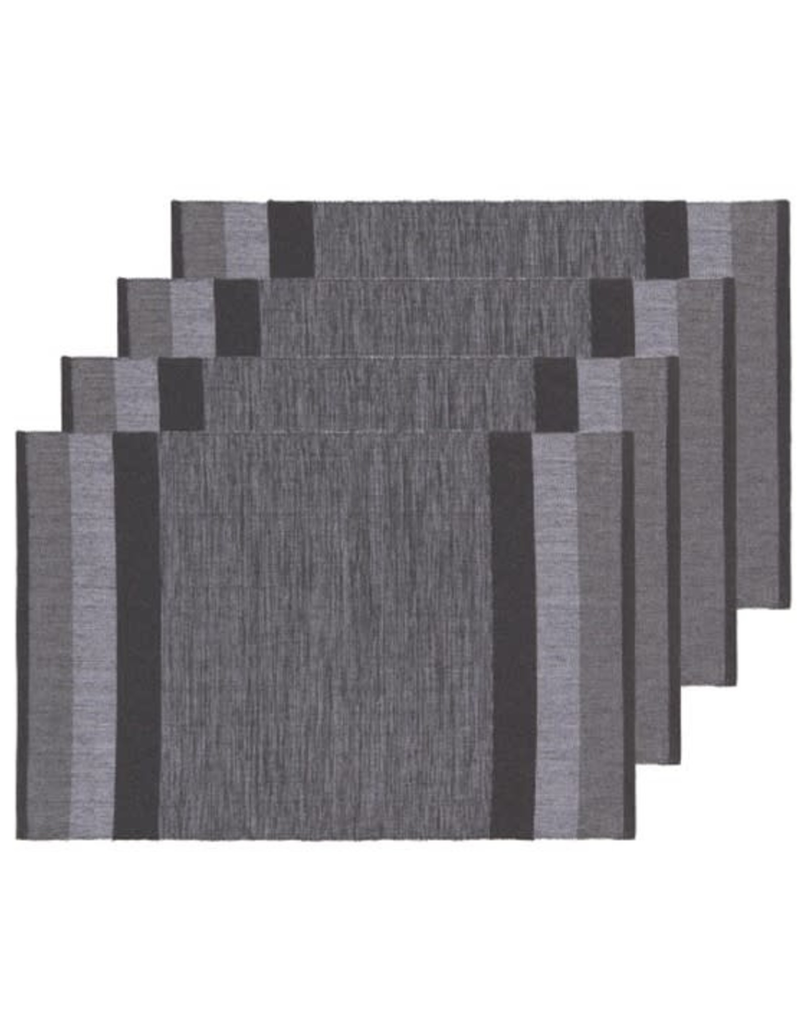 Ens.  4 napperons Gris & Noir