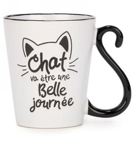 Tasse chat - belle journée