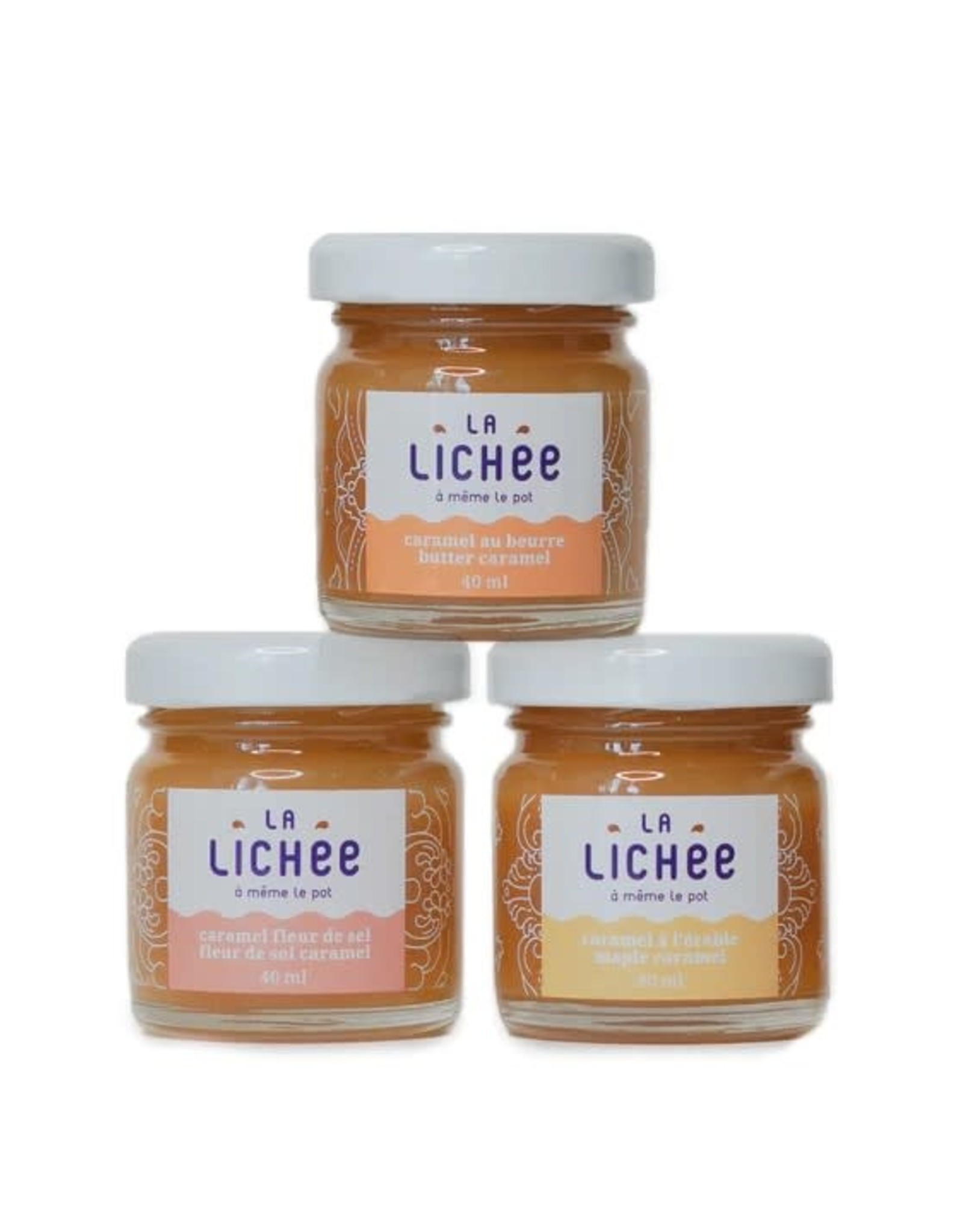 Trio mini caramels - Pâle