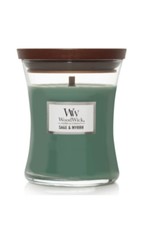 Woodwick Bougie - Sauge & Myrrh