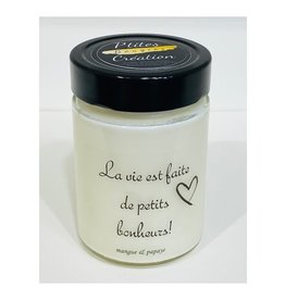Moments MG Grande Bougie - La vie est faite des petits bonheurs