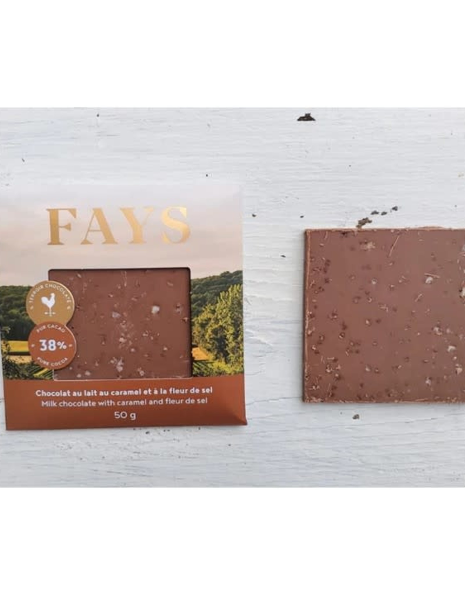 Fays terroir chocolaté Gourmandes - Chocolat caramel fleur de sel