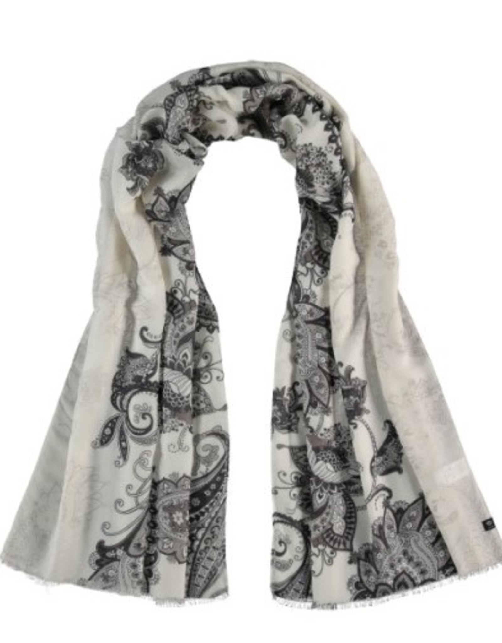 Fraas Foulard paisley noir & Blanc