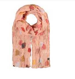 Fraas Foulard plissé pois abstrait - Pèche