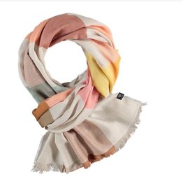 Fraas Foulard carreaux multi - abricot