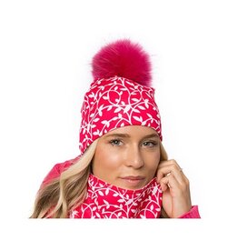 Autrement et Alors Tuque Olivia Magenta Small - Pompon Blanc