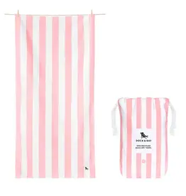 Dock Bay Serviette XL - Rayures Rose pâle