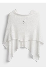 Poncho Palm Leaf - Blanc