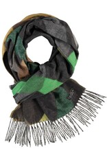 Fraas Foulard géométrique cyber - Vert