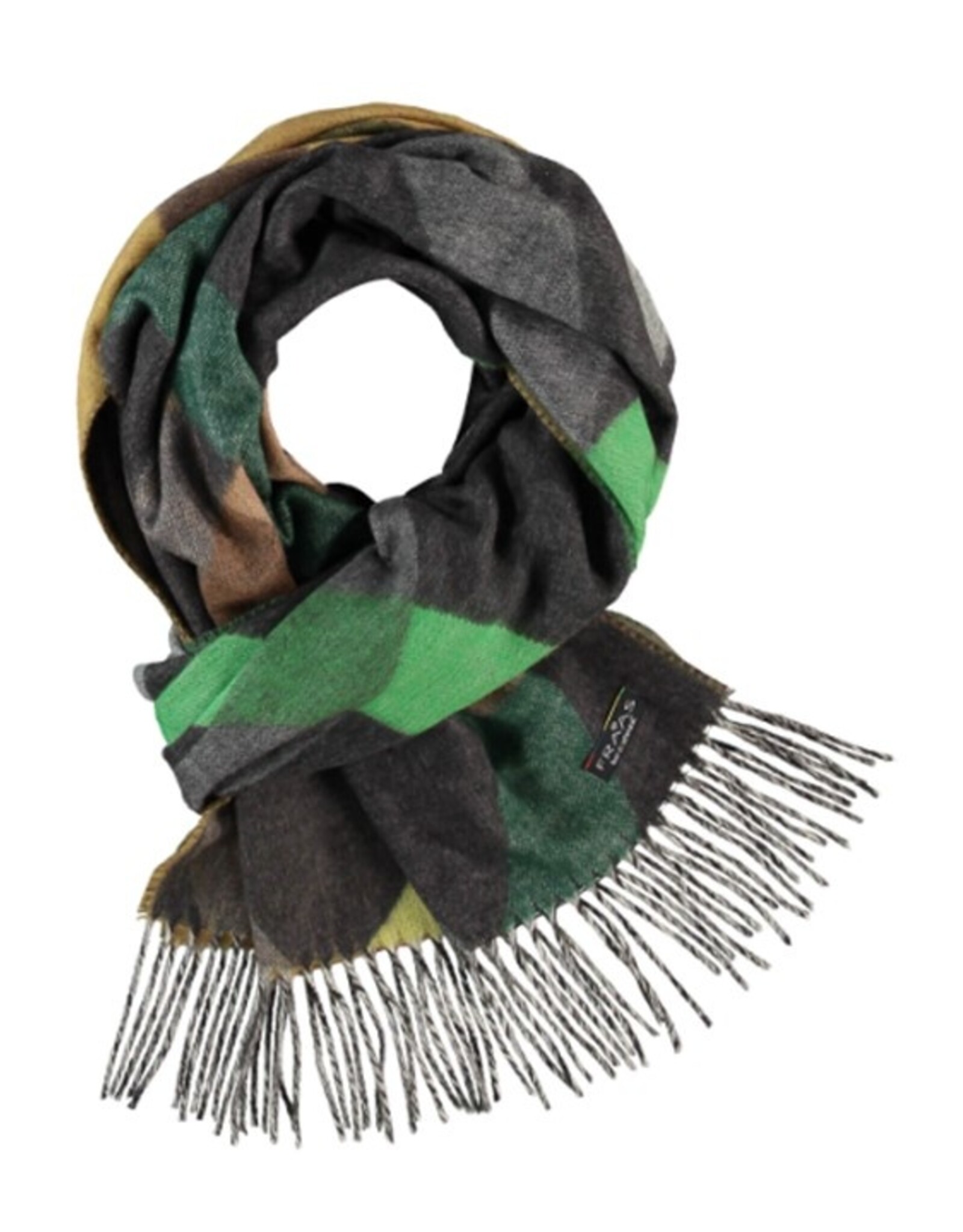 Fraas Foulard géométrique cyber - Vert