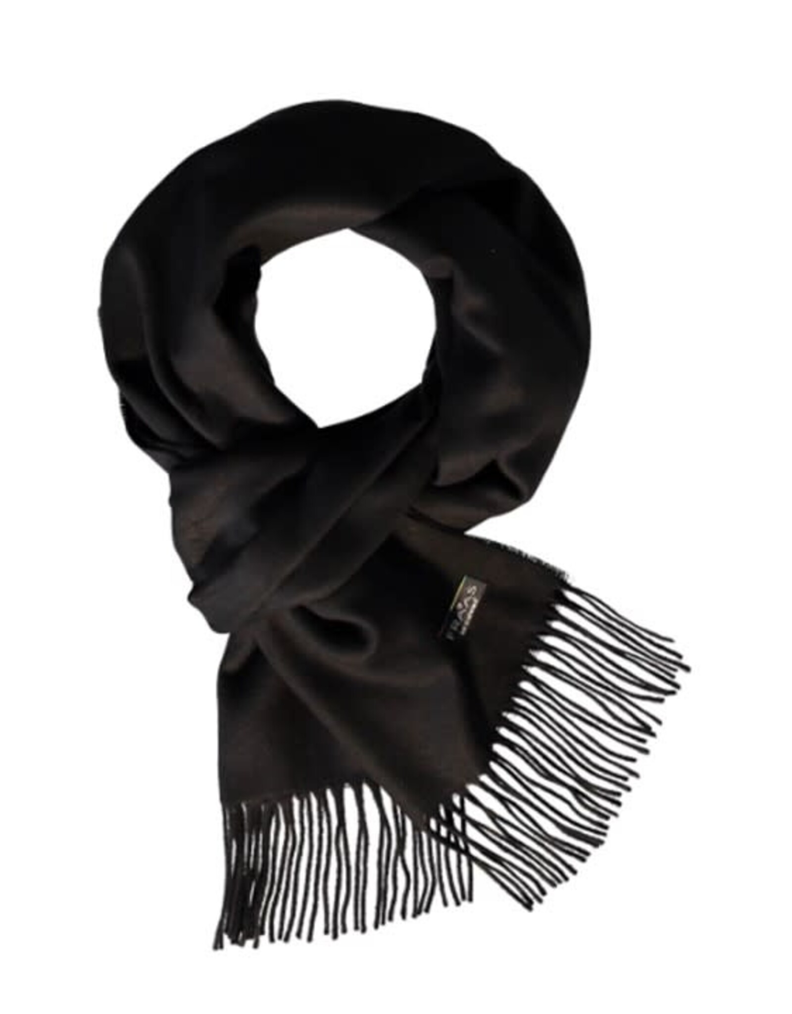 Fraas Foulard cashmink uni - Noir