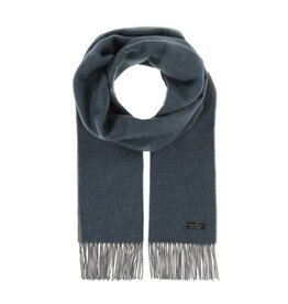 Fraas Foulard double face - Bleu & Gris