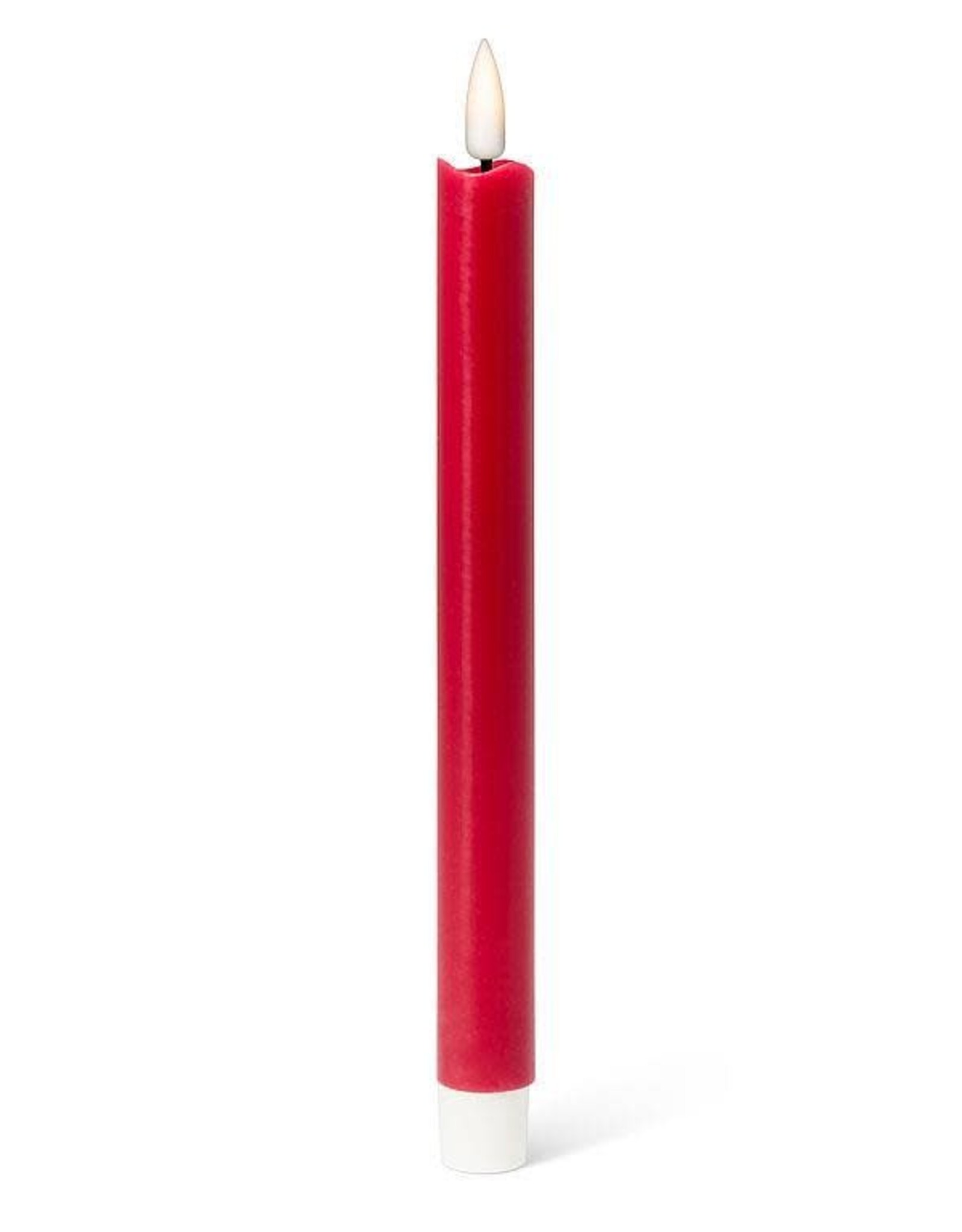 Ens 2 bougies rouges 9.5'' - Batterie