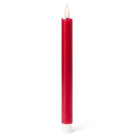Ens 2 bougies rouges 9.5'' - Batterie