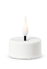 Ens 6 petites bougies blanches - Batterie
