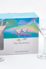 Chantal Lacroix Duo verres à Martini