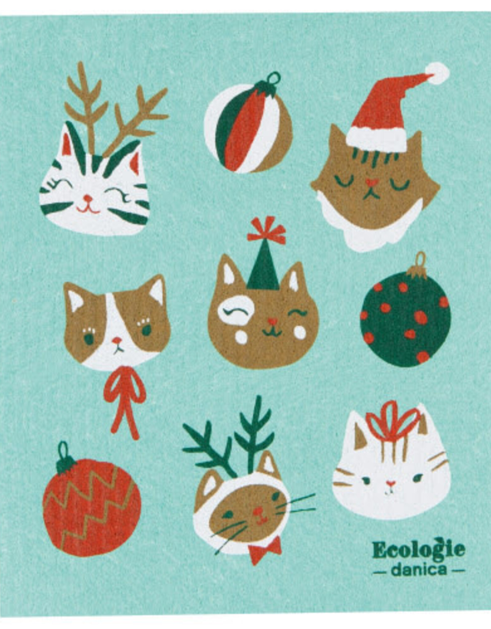 Lingette - chat de Noël + boule