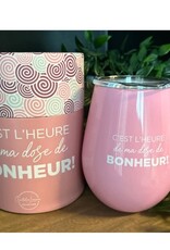 Chantal Lacroix Verre iso - Dose de bonheur rose