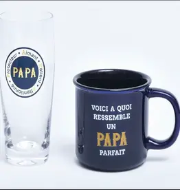 Chantal Lacroix Ens. Tasse + verre bière - Papa